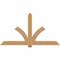 Ekena Millwork Redmond Smooth Timber Gable Bracket, Western Red Cedar, 84"W x 45"H x 5 1/2"D x 5 1/2"F, 13/12 Pitch GBW084X45X0606RED00SWR - alternate 1